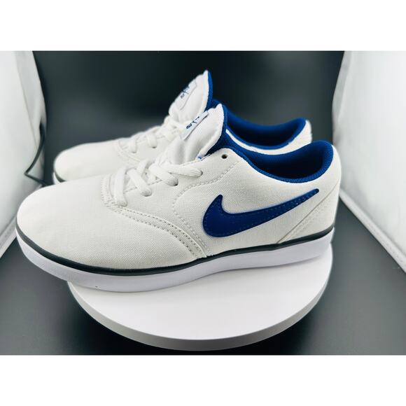 Nike Check Canvas SB GS 'Summit White Royal Blue' 905373-102 Sz 1 - Picture 6 of 6